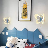 Butterfly Wall Light  White  Pink LED Design - Product detail 5
