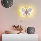 Butterfly Wall Light  White  Pink LED Design - Product detail 9