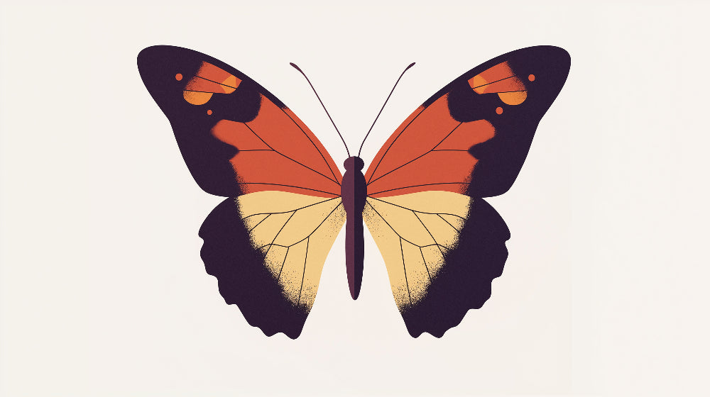 Butterfly Wallpaper design file showing detailed orange and gold pattern on white background