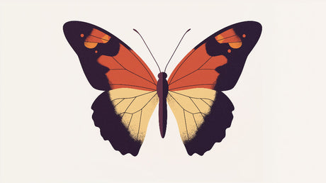Butterfly Wallpaper design file showing detailed orange and gold pattern on white background