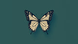 Monarch Butterfly design file showing intricate wing patterns on emerald background
