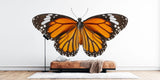 Beautiful Butterfly Wall Mural creates a peaceful atmosphere in a bright modern living room with natural light