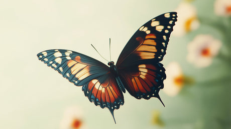 Monarch butterfly wallpaper design file showing detailed wing pattern and rich orange tones