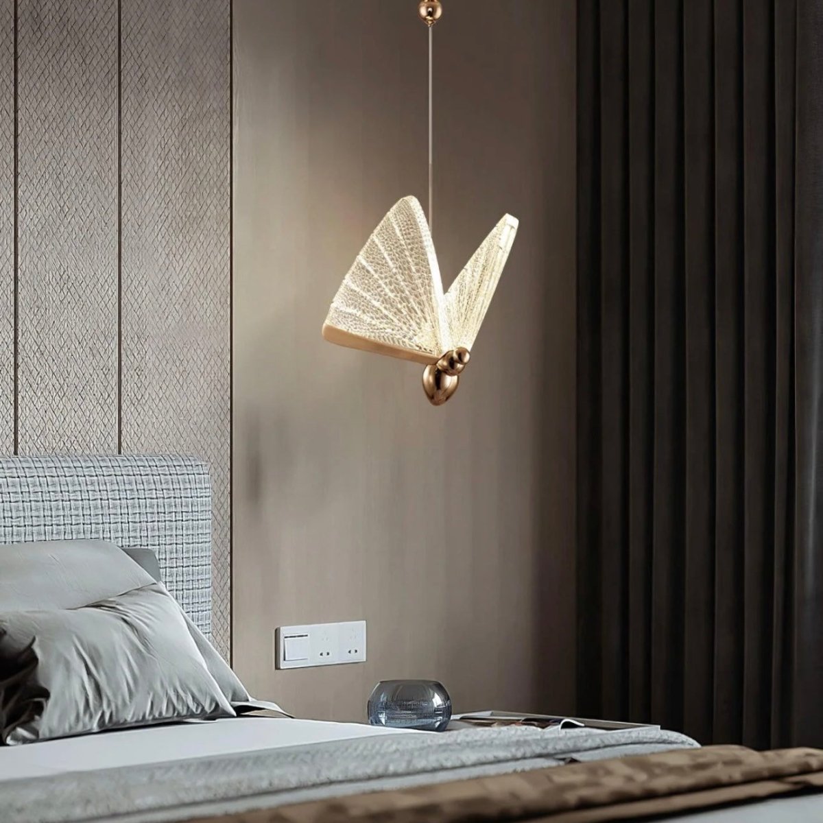 Butterfly LED Pendant Light  Crystal-Cut Wing Design - Product detail 8