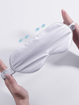 Luxury Sleep Eye Mask  Pure Mulberry Silk With Ruffle Trim - Product detail 4