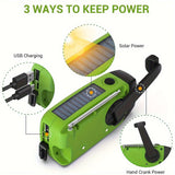 Emergency Radio Power Bank  Solar Hand Crank FM NOAA Receiver - Product example