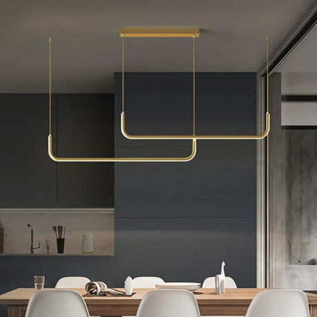Modern LED Pendant Light  Geometric Linear Design - Product detail 8
