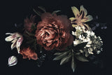 Floral Mural Wallpaper | Vintage Peony and Lily Dark Garden