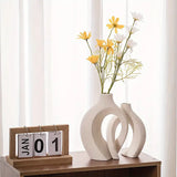 Modern Ceramic Vase  Minimalist Sculptural Design - Detailed view