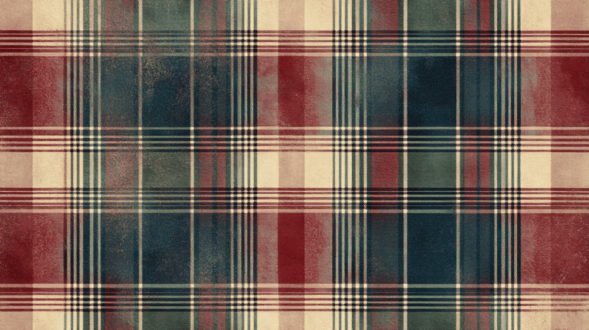 Tartan Mural Wallpaper | Vintage Scottish Pattern