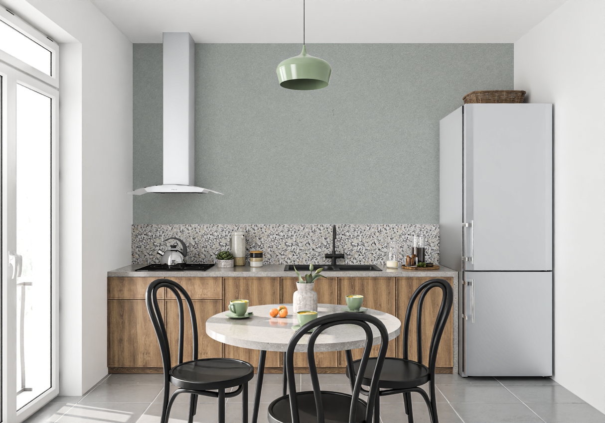 Minimalist Mural Wallpaper | Sage Grey Textured Design