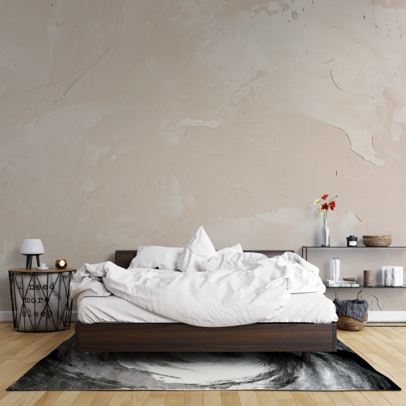Concrete Mural Wallpaper | Modern Beige Texture Design