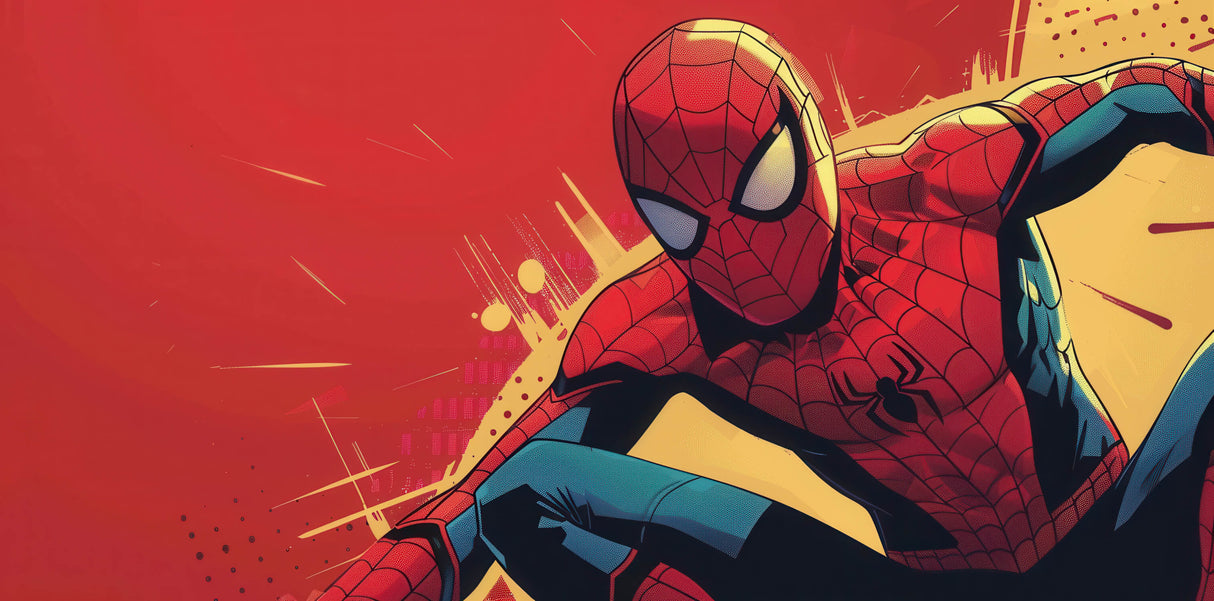 Superhero Mural Wallpaper | Spider-Man Comic Art Design