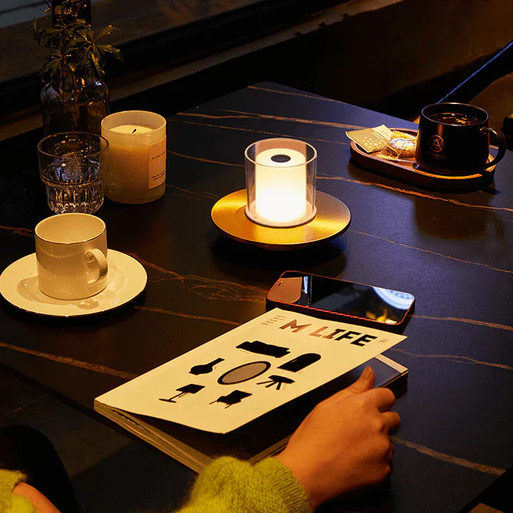 Induction LED Table Lamp  Flameless Candle Design - Product detail 16