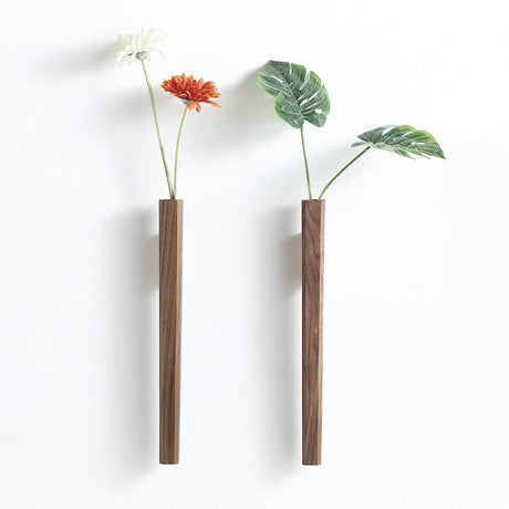 Modern Wall Vase  Solid Walnut Wood Design - Product detail 6