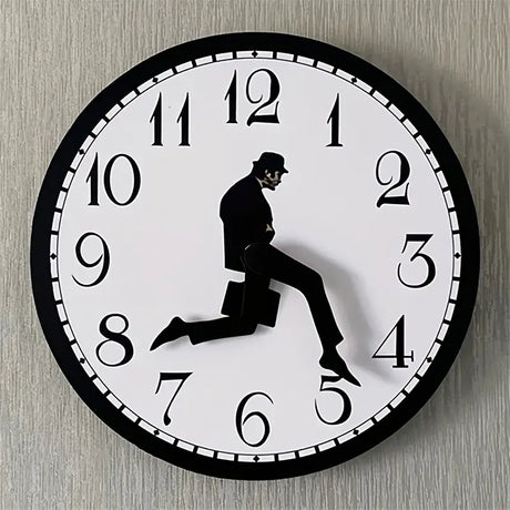 Monty Python Wall Clock  Classic Silhouette Design - Product showcase