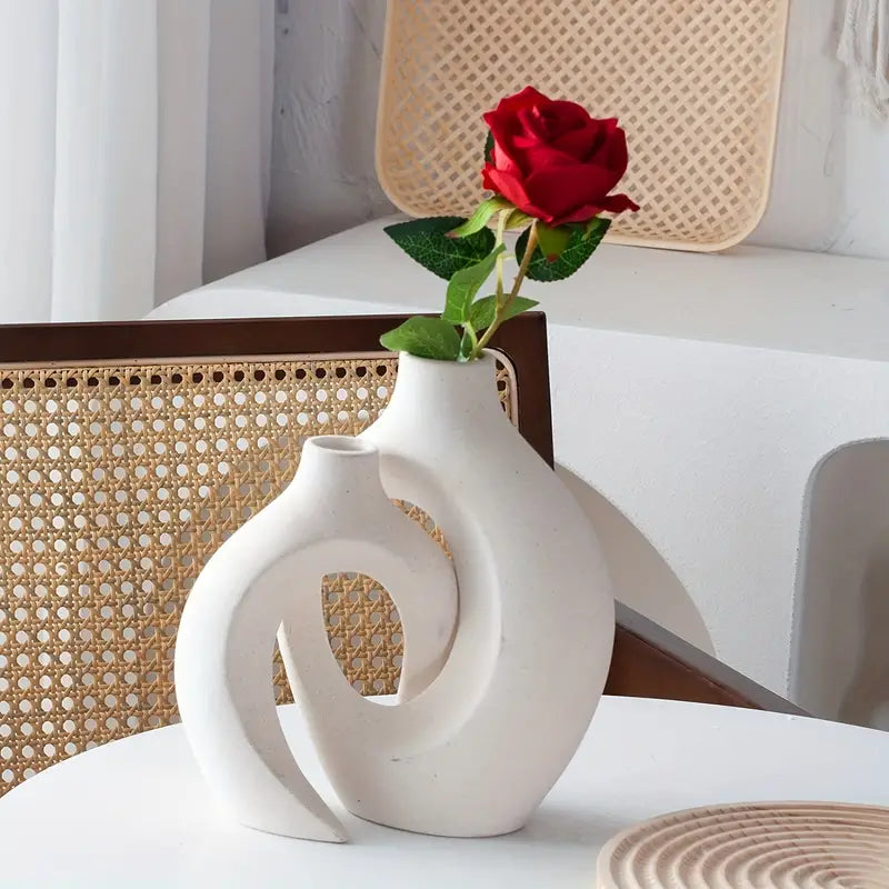 Modern Ceramic Vase  Minimalist Sculptural Design - Product detail 13