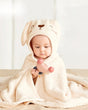 Baby Hooded Bath Towel  Soft Cotton Bunny Design - Product showcase