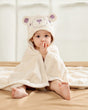 Baby Hooded Bath Towel  Organic Cotton Bear Design 0-3 Years - Product showcase