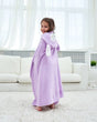 Kids Hooded Bath Towel  Purple Llama Design for Ages 2-6 - Product showcase
