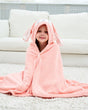 Kids Hooded Towel  Bunny Design Soft Cotton Bath Cape - Product showcase