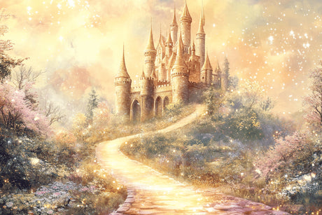 Enchanted castle design file showing detailed spires and magical elements