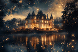 Enchanted Castle design file showing detailed golden stars and deep blue night sky pattern