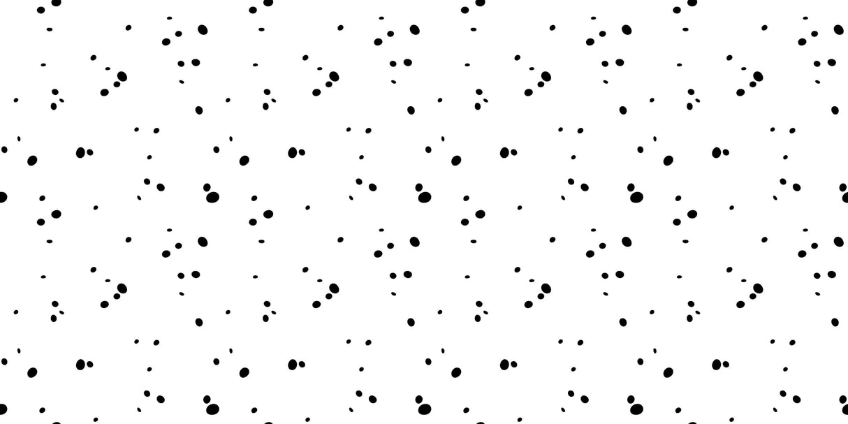 Polka Dot Mural Wallpaper | Modern Black and White Pattern