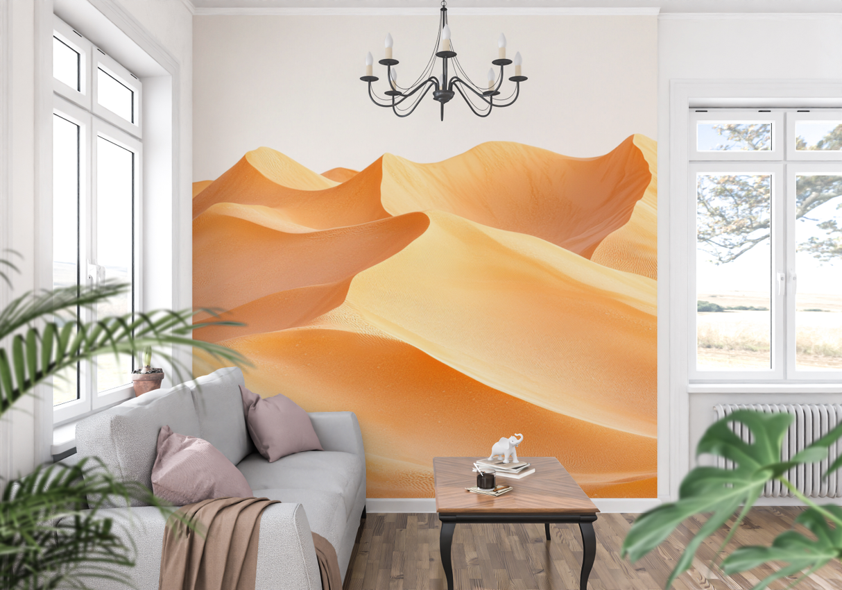 Desert Mural Wallpaper | Golden Sand Dunes Landscape