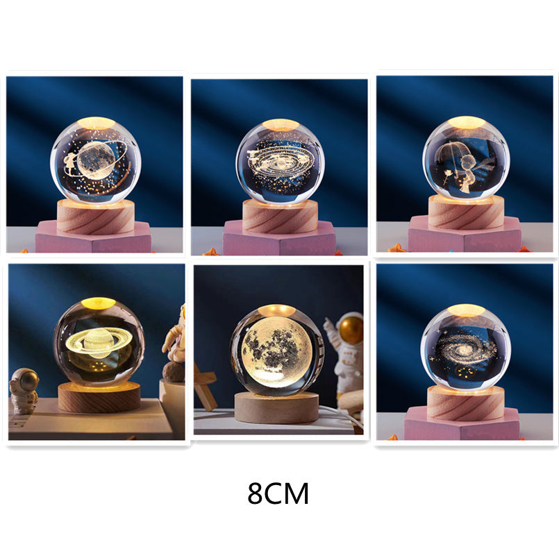 Galaxy LED Night Light  Crystal Ball Universe Design - Product detail 17