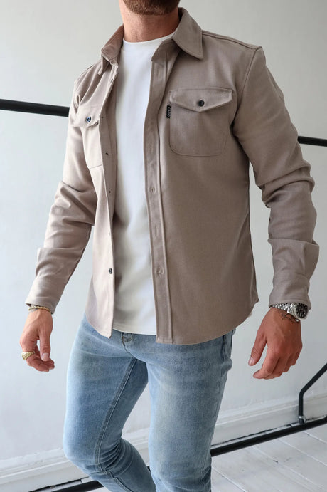Casual Shirt Jacket  Relaxed Fit with Utility Pockets - Product detail 4