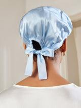 Silk Sleep Cap  Mulberry Silk Hair Protection With Ribbon - Product detail 19