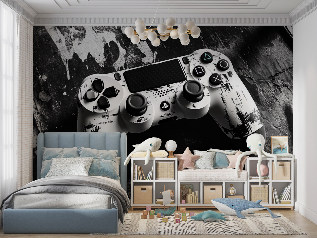Gaming Mural Wallpaper | PlayStation Controller Design