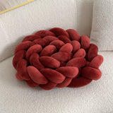 Braided Floor Cushion  Chunky Knit Design in Cream - Product detail 16
