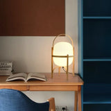Vintage Table Lamp  Wooden Basket Frame With Opal Glass - Product detail 14