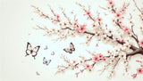 Cherry blossom wallpaper design file showing detailed sakura branches and butterflies pattern