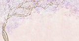 Cherry blossom design file showing detailed pink and lavender blooms on beige background
