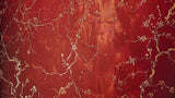Cherry blossom design file showing intricate red and gold pattern detail