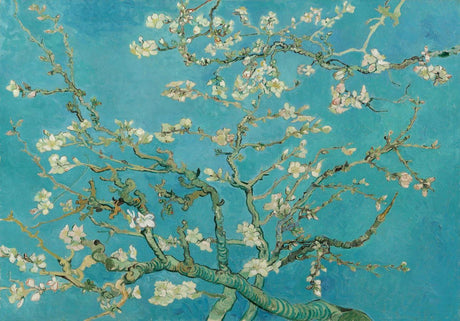 Cherry blossom design file showing delicate petals and turquoise background detail