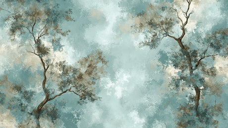 Cherry blossom design file showing turquoise sky and delicate branch pattern