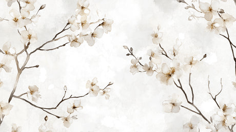 Watercolor cherry blossom design file showing delicate floral pattern and soft color palette