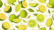 Bright Citrus Fruit Wallpaper creating a fresh vibe in a modern white kitchen with natural light streaming through windows