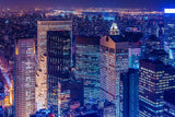 Manhattan night skyline wallpaper design file showing detailed cityscape pattern