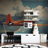 Cityscape Wall Mural adding depth to a teen bedroom with urban vibes