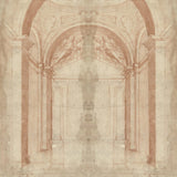 Architectural arch wallpaper design file showing detailed classical pattern