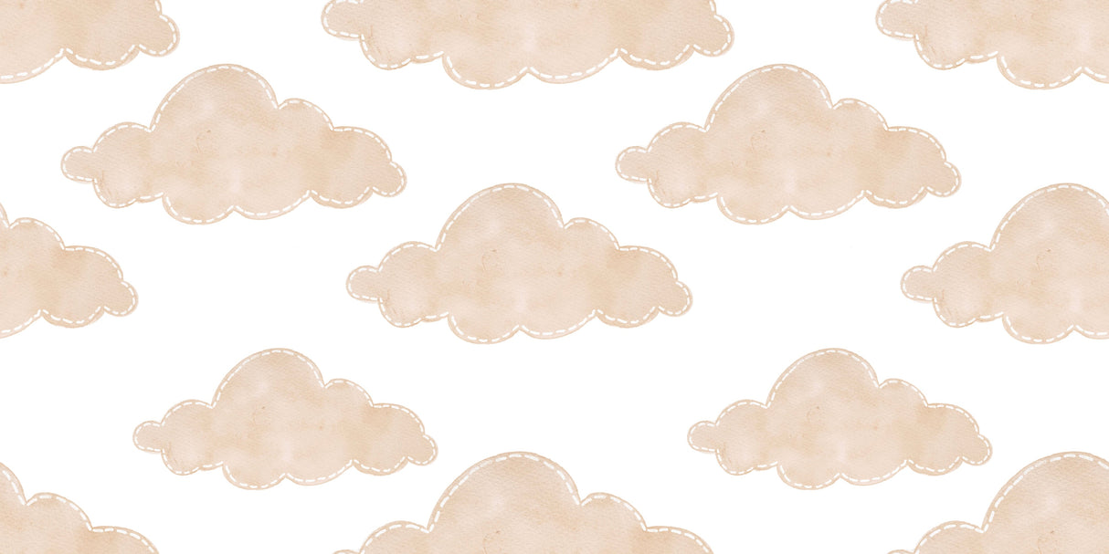 Soft beige cloud pattern design file showing detailed hand-drawn cloud formations
