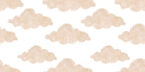 Soft beige cloud pattern design file showing detailed hand-drawn cloud formations
