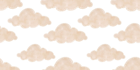 Soft beige cloud pattern design file showing detailed hand-drawn cloud formations