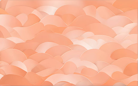 Design file showing detailed coral abstract cloud pattern with gentle flowing curves