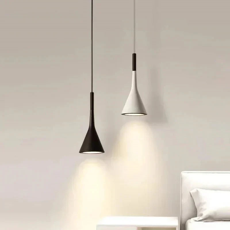 Modern Pendant Light  Minimalist Cone Design - Detailed view